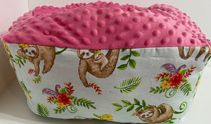 Small Squishy Bed Sloths Pink